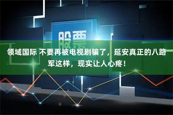 领域国际 不要再被电视剧骗了，延安真正的八路军这样，现实让人心疼！