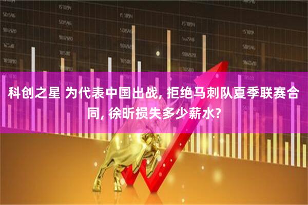 科创之星 为代表中国出战, 拒绝马刺队夏季联赛合同, 徐昕损失多少薪水?